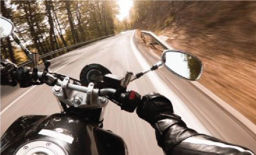Man Speeding with bike