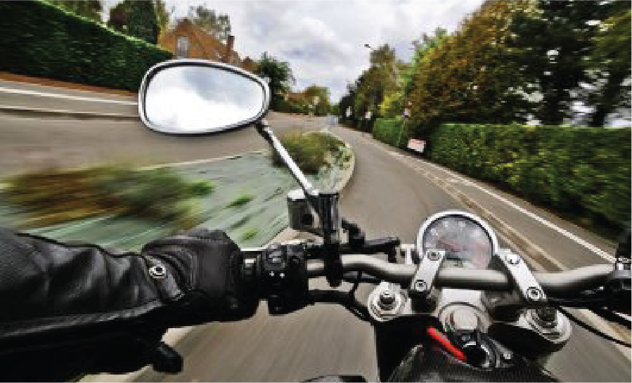 Man Riding Motorcycle