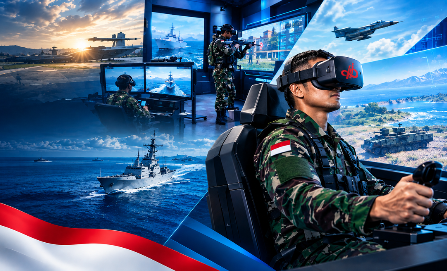 Peranan Penting Simulator dan Virtual Reality (VR) di Kementerian Pertahanan dan TNI